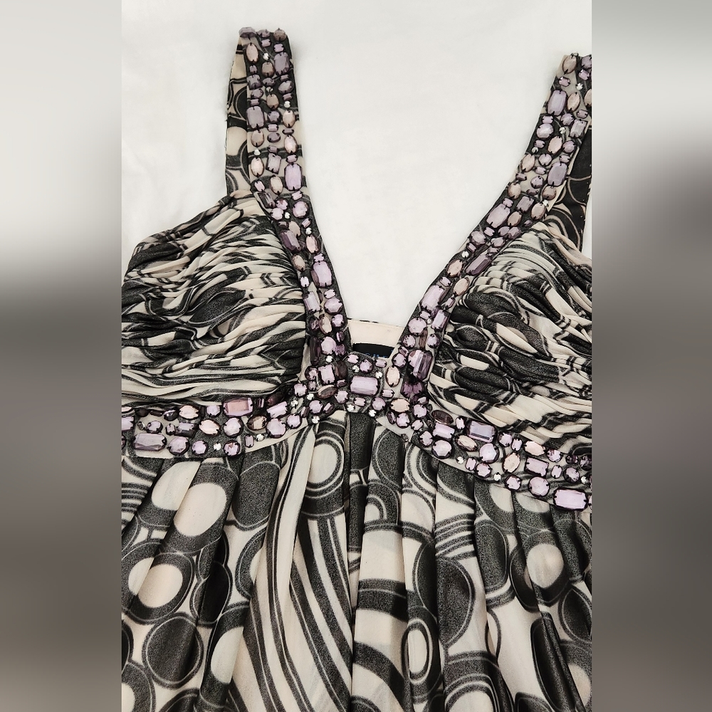 Sue Wong Beaded Cocktail Dress - Size 4 - Picture 8 of 12